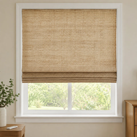 Custom Willow Motorized Bamboo Shades and Blinds - motorized woven bamboo shade