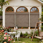 Blackout Cordless Blinds Bamboo Roman Shades