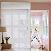 Cordless Bamboo Roman Shades for Windows