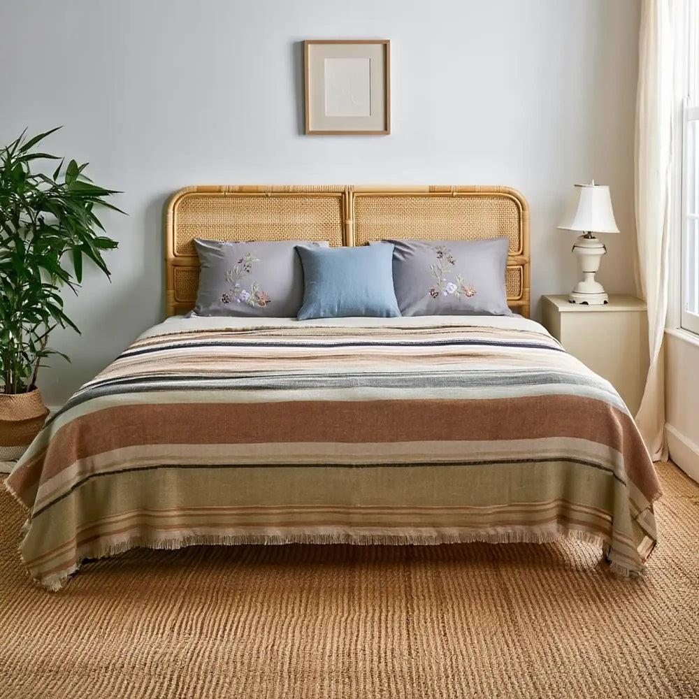 Cotton Blanket for Bed Soft Muslin - Fredesigner