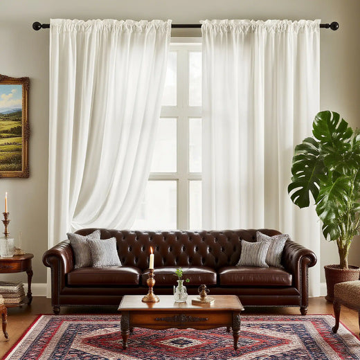 Sheer window curtains