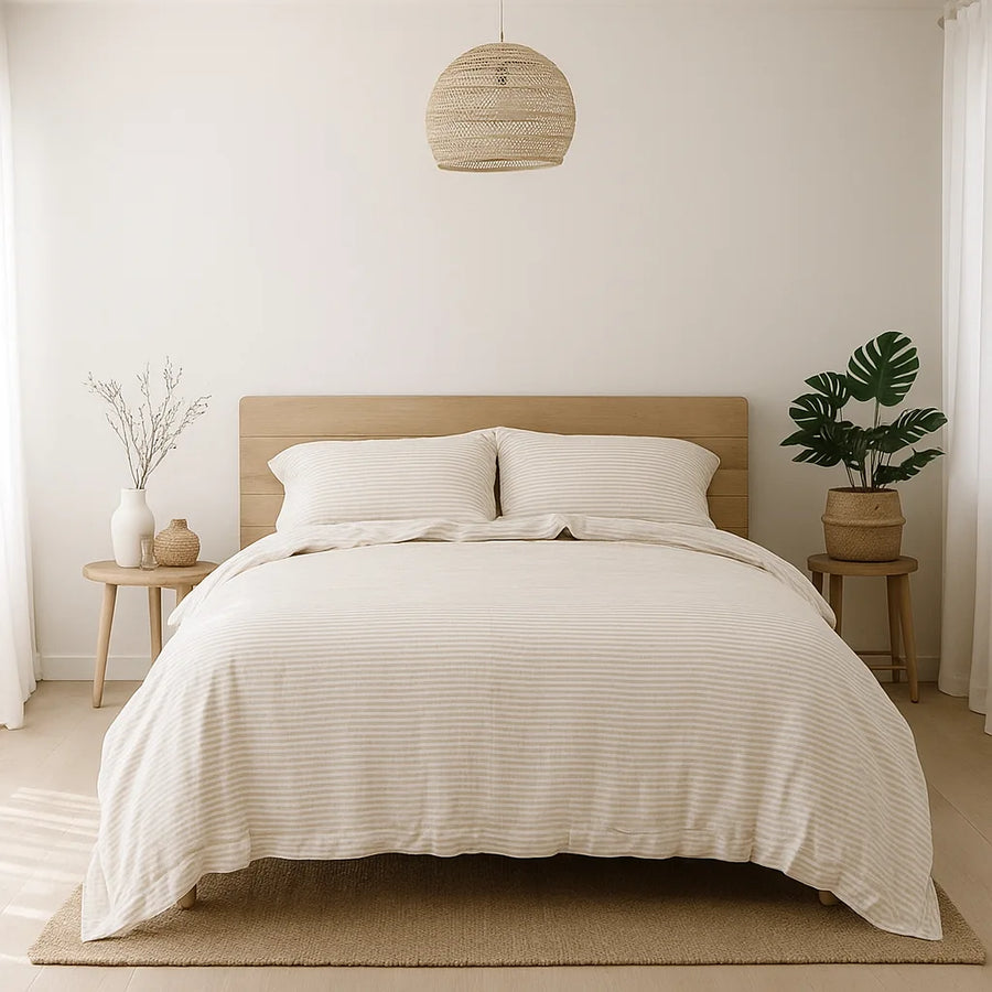 Jacquard Stripe Duvet Cover - Fredesigner