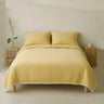3-Pieces Lace Ruffled Bedding Comforter Set - Fredesigner