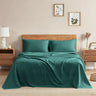 Linen Breathable Sheet Set Forest Green - Fredesigner
