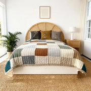 Soft Plaid Bedspread Coverlet - Fredesigner