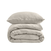 Double-Layer Gauze Muslin Cotton Duvet Cover natural bedding by Fredesigner