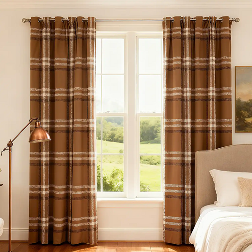 Window Plaid Curtains Windowpane Plaid Curtains Genia - Fredesigner