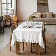 White Table Cloth for 6 or 8 Foot - Fredesigner