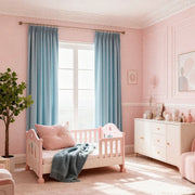 Extra Long Custom Bedroom Curtains in Linen