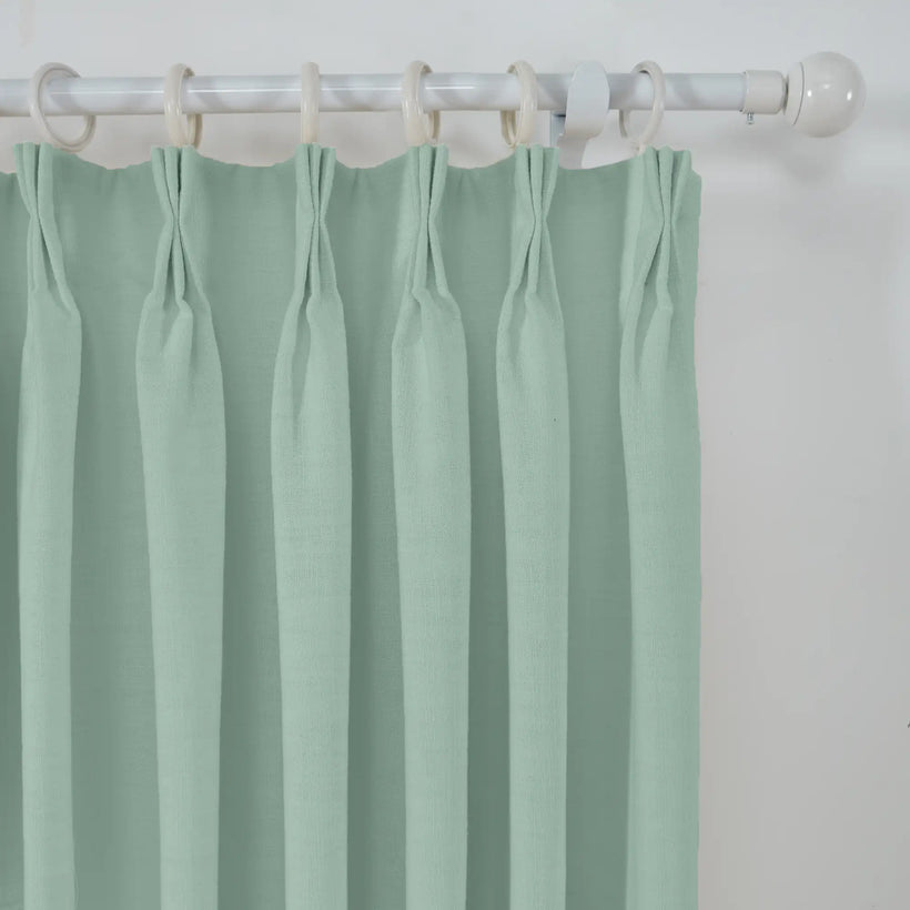 linen pinch pleat curtains
