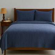 Soft Quilt Bedding Set Mineral Blue - Fredesigner