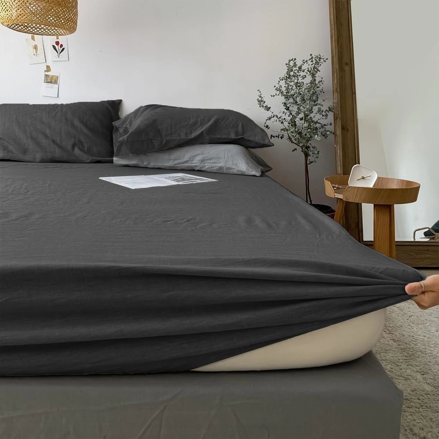 Linen Feel Super Soft Comfortable Bedding Set - Fredesigner