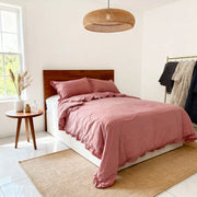 French Flax Ruffle Duvet Cover - Fredesigner