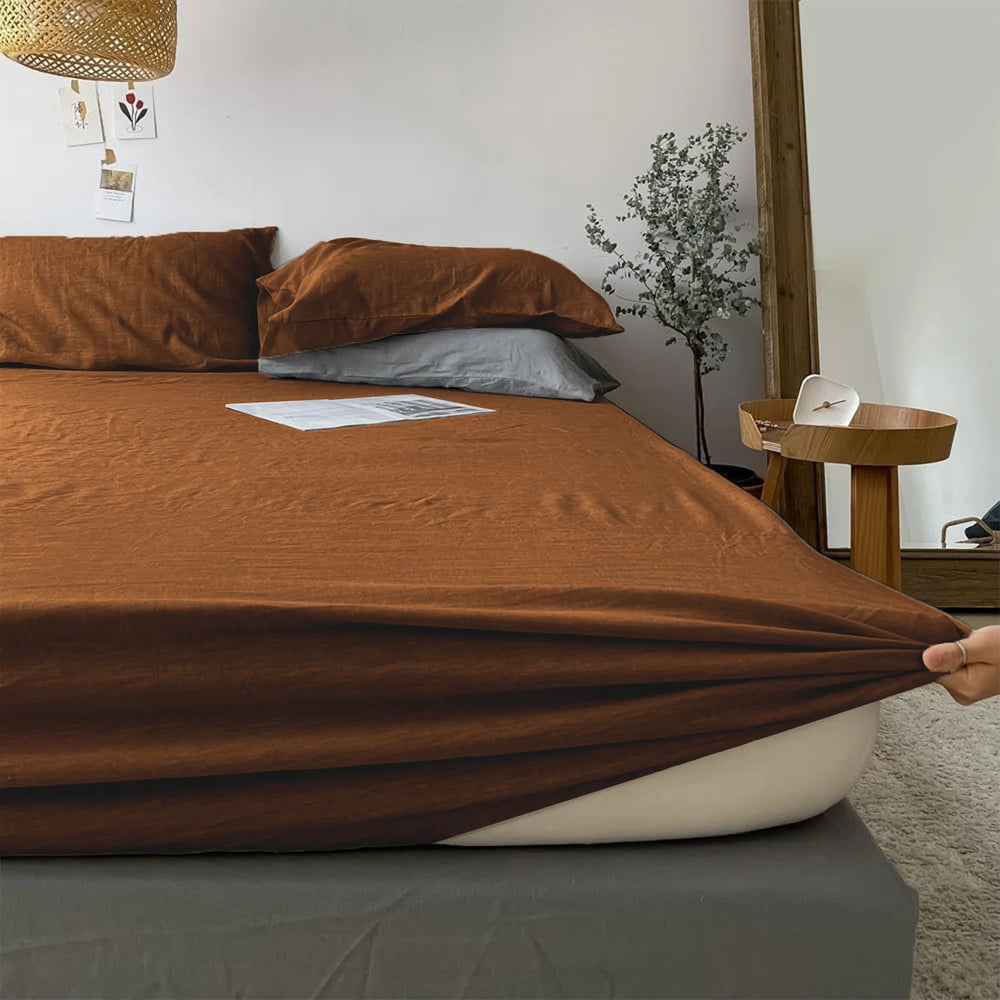 French Natural Linen Bedding Set - Fredesigner