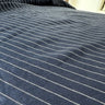 Navy Blue Vertical Striped Duvet Cover - Fredesigner