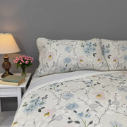 100% Linen Quilted Bedspread with Printed - Fredesigner