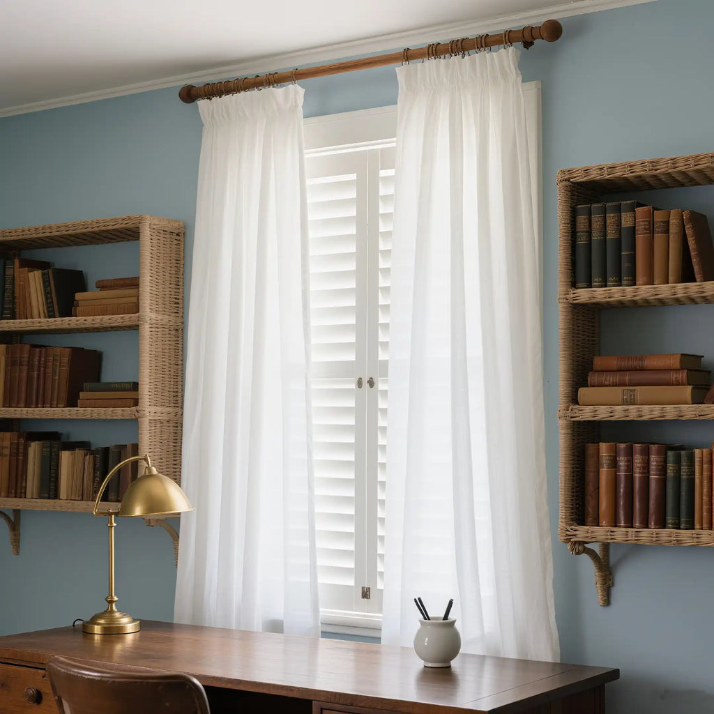 Bedroom sheer curtains