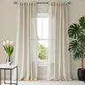 Solid Color White Sheer Window Curtains