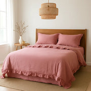 French Flax Ruffle Duvet Cover - Fredesigner