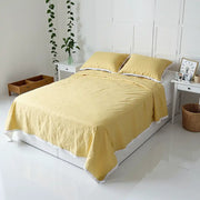 3-Pieces Lace Ruffled Bedding Comforter Set - Fredesigner