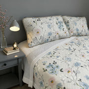 100% Linen Quilted Bedspread with Printed - Fredesigner