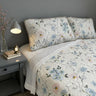 100% Linen Quilted Bedspread with Printed - Fredesigner