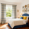 Window Plaid Curtains Windowpane Plaid Curtains Genia - Fredesigner