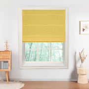 Custom Light Filtering Roman Shade color option Mustard Yellow (