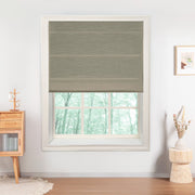 Custom Textured Sheer Roman Shade color option Gray (