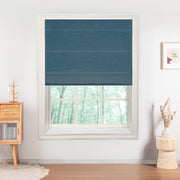 Custom Textured Sheer Roman Shade color option Midnight   (