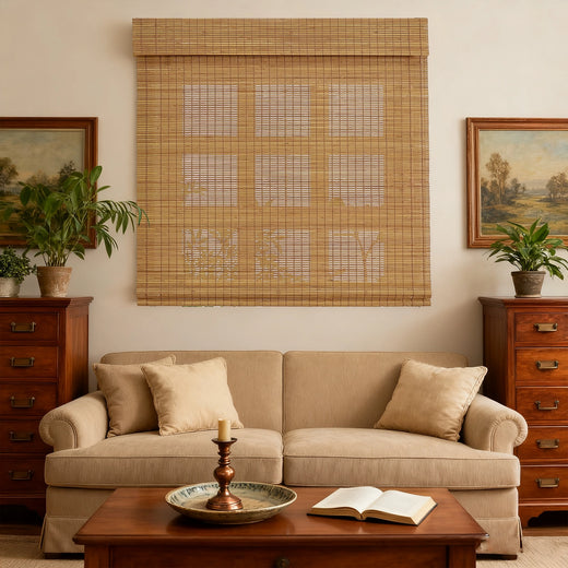 Custom Blackout Bamboo Window Shades