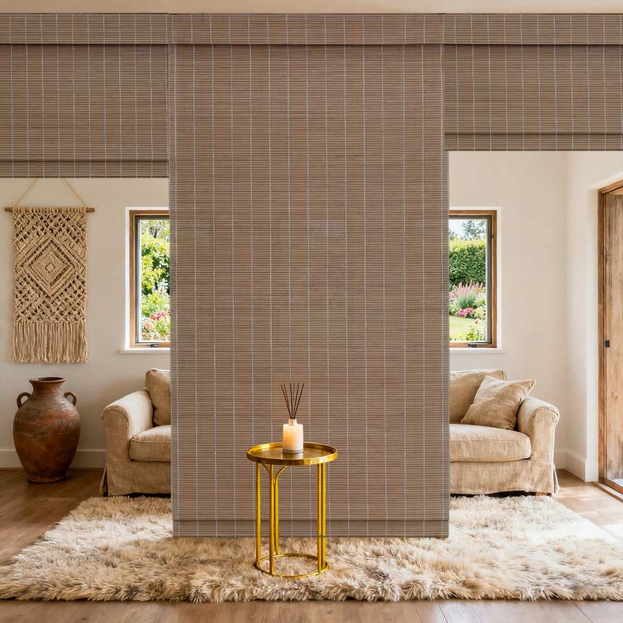 Custom Light Filtering Bamboo Shades