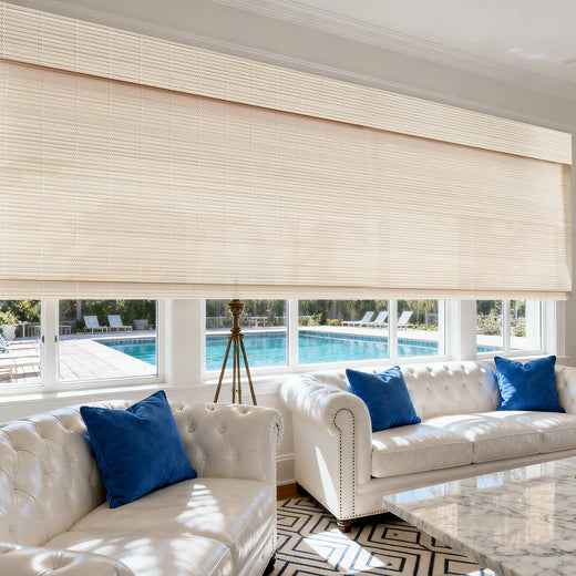Custom Woven Wood Shades for Indoor Windows