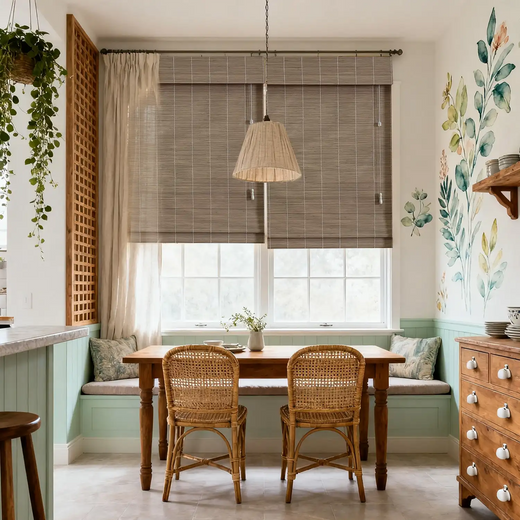 Roman Blinds for Dining Room