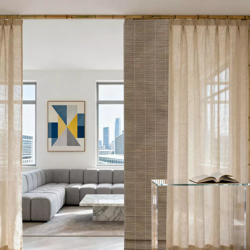 Cordless Bamboo Roman Shades for Windows