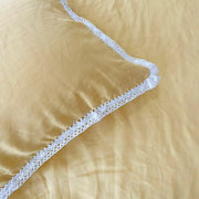 3-Pieces Lace Ruffled Bedding Comforter Set - Fredesigner