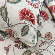 Vintage Floral Print Cotton Linen Bedding 3-Piece Set - Fredesigner