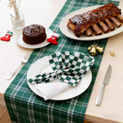 Napkins Green and White Plaid - Fredesigner