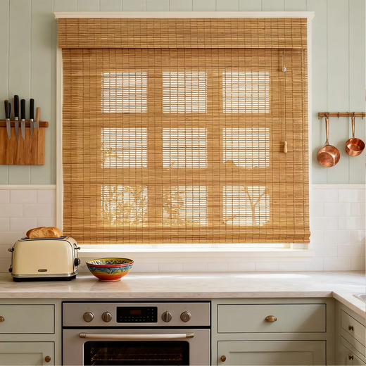 Natural  Shades for Dining Room 