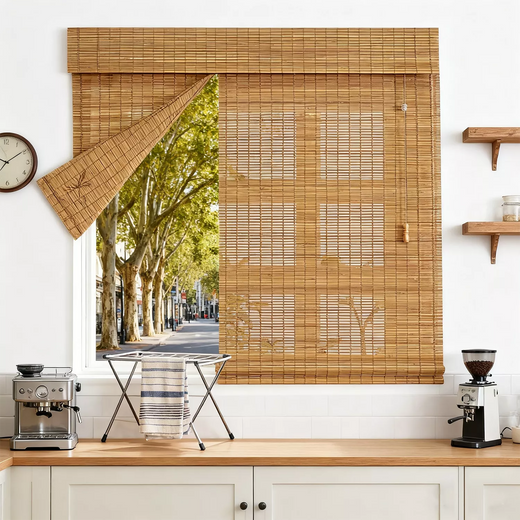 Natural  Shades for Dining Room 