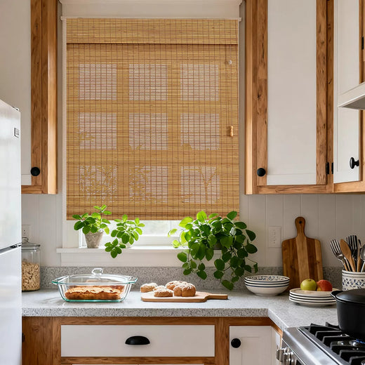 Natural  Shades for Dining Room 