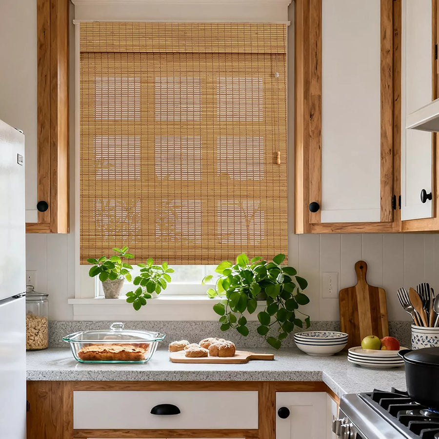 Natural  Shades for Dining Room 