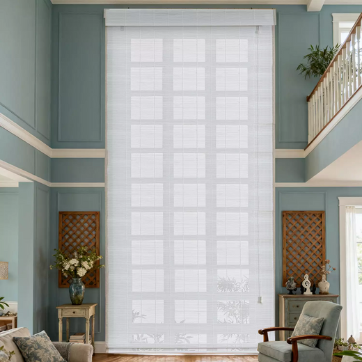 Extra Long Bamboo Roman Shades