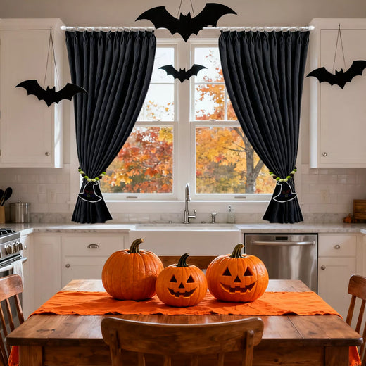 halloween curtains for living room