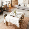 White Table Cloth for 6 or 8 Foot - Fredesigner