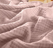 100% Cotton Blankets for Couch Breathable Gauze - Fredesigner