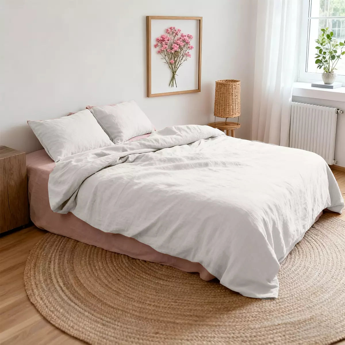 3-Pieces Duvet Covers Pink Modern Bedding - Fredesigner
