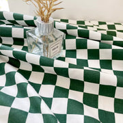 Plaid Table Cover Wrinkle Free for Kitchen - Fredesigner