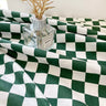 Plaid Table Cover Wrinkle Free for Kitchen - Fredesigner