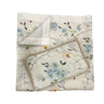 100% Linen Quilted Bedspread with Printed - Fredesigner